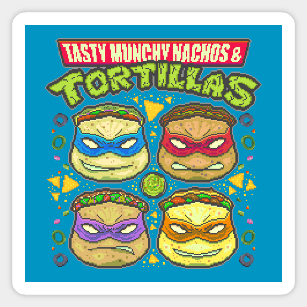 Nachos and Tortillas Sticker by M.N.M. Gultiano